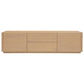 Gatsby Solid Mindi Timber 2-Door 2-Drawer TV Unit 190cm in Natural - Chocolate Wood