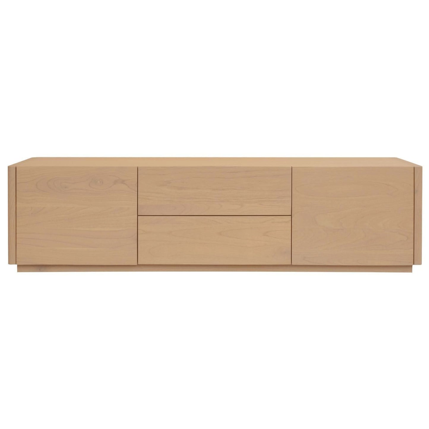Gatsby Solid Mindi Timber 2-Door 2-Drawer TV Unit 190cm in Natural - Chocolate Wood