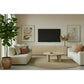 Gatsby Solid Mindi Timber 2-Door 2-Drawer TV Unit 190cm in Natural - Chocolate Wood