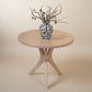 GATSBY WHITE CEDAR LARGE ROUND SIDE TABLE/LAMP TABLE  NATURAL - MyChocolateWood