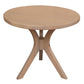 GATSBY WHITE CEDAR LARGE ROUND SIDE TABLE/LAMP TABLE NATURAL - MyChocolateWood