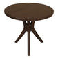 Gatsby Solid Mindi Timber Large Round Side Table / Lamp Table in Walnut - Chocolate Wood