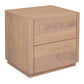 GATSBY WHITE CEDAR (MINDI WOOD) 2 DRAWER BEDSIDE TABLE NATURAL - MyChocolateWood
