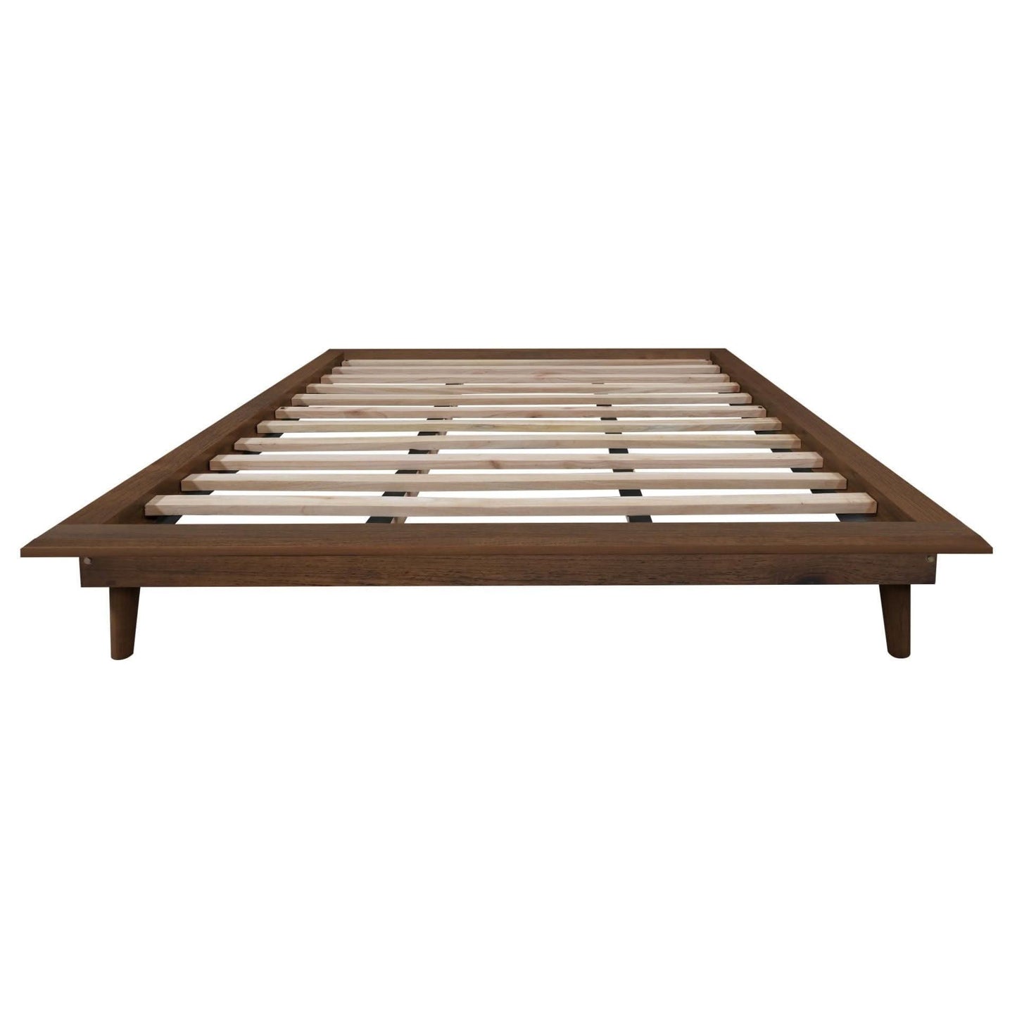 GATSBY WHITE CEDAR PLATFORM BED, QUEEN WALNUT - MyChocolateWood