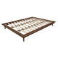 GATSBY WHITE CEDAR PLATFORM BED, QUEEN WALNUT - MyChocolateWood