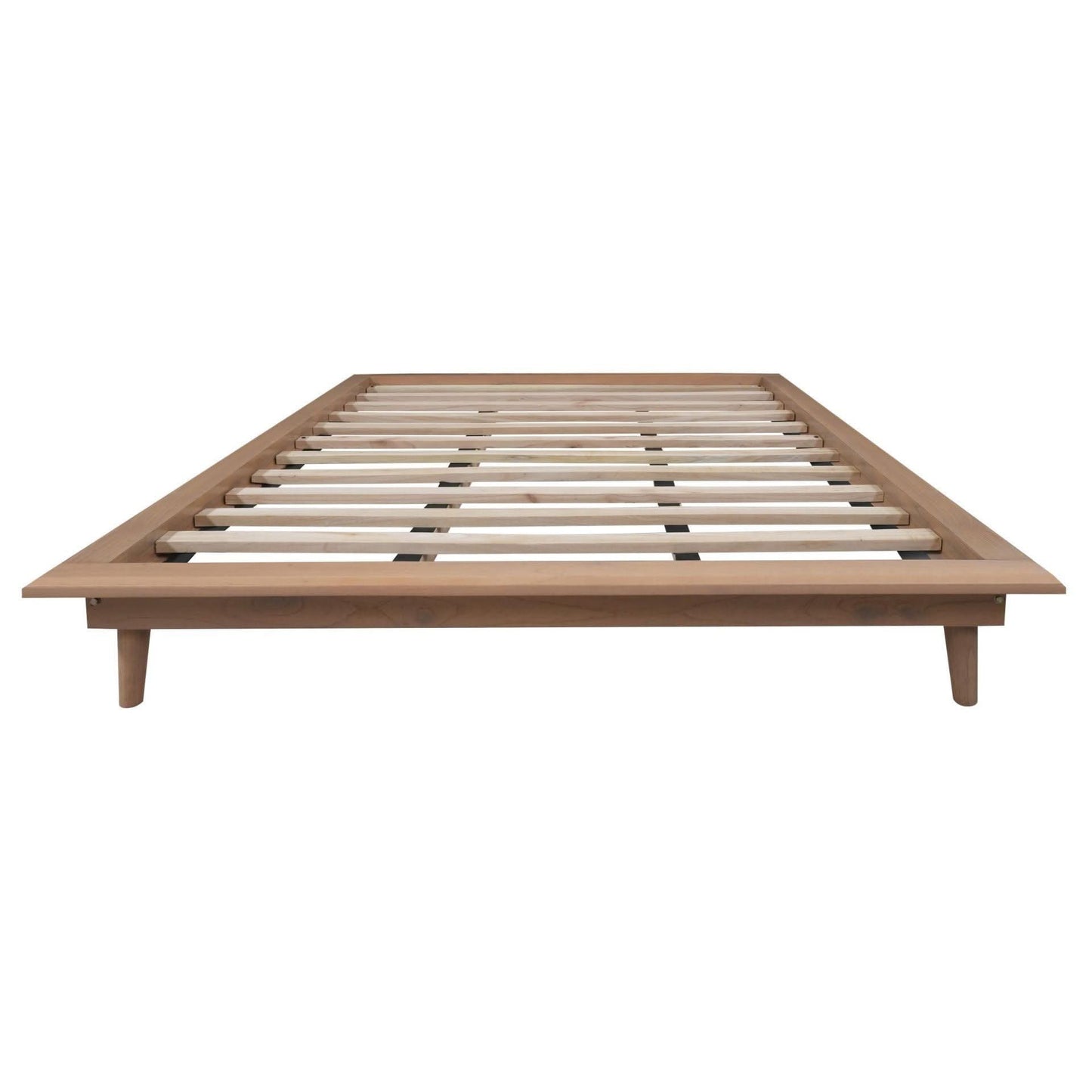 GATSBY WHITE CEDAR QUEEN PLATFORM BED NATURAL - MyChocolateWood