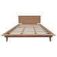 Gatsby Solid Mindi Timber Queen Size Bed in Natural - Chocolate Wood