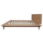 Gatsby Solid Mindi Timber Queen Size Bed in Natural - Chocolate Wood