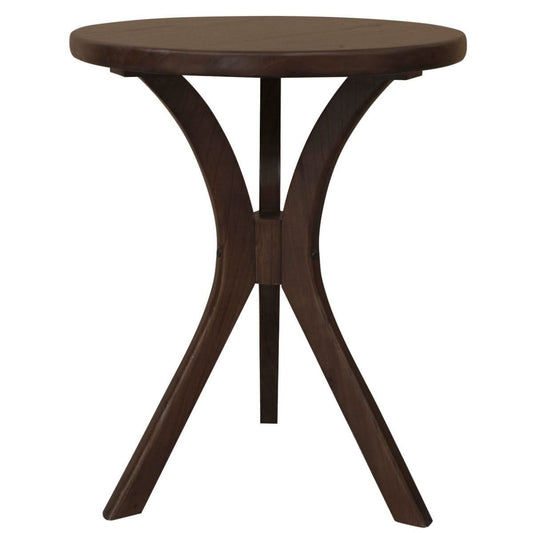 GATSBY WHITE CEDAR ROUND SIDE TABLE/LAMP TABLE SET BLACK - MyChocolateWood