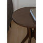 Gatsby Solid Mindi Timber Round Side Table / Lamp Table Set in Black - Chocolate Wood