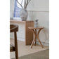 Gatsby Solid Mindi Timber Small Round Side Table / Lamp Table in Natural - Chocolate Wood