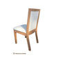 GEMMA SOLID TASSIE OAK DINING CHAIR IN CLEAR LACQUER - MyChocolateWood