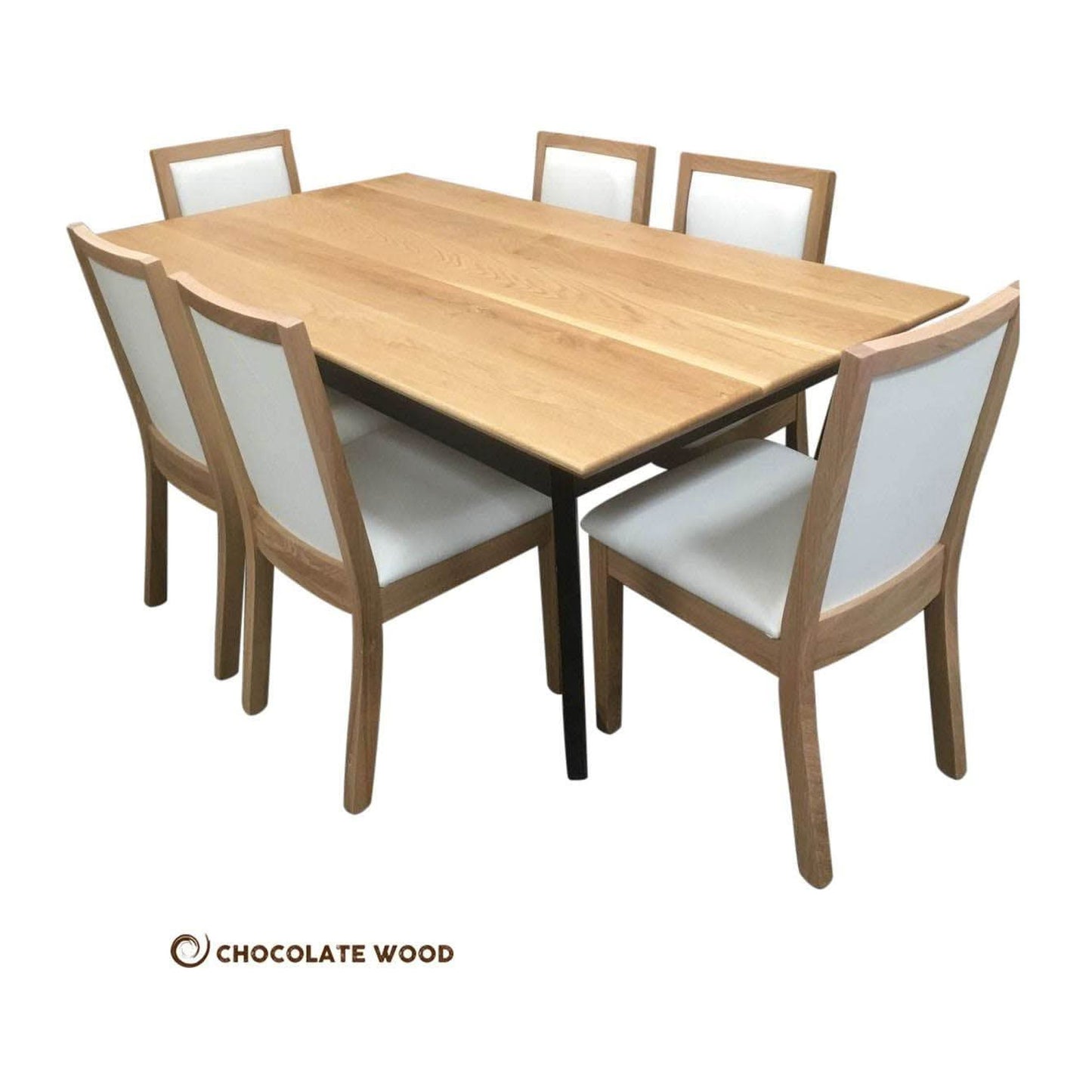 GEMMA SOLID TASSIE OAK DINING CHAIR IN CLEAR LACQUER