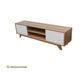 GENOA RETRO STYLE TASSIE OAK TV/ENTERTAINMENT UNIT IN CLEAR LACQUER - MADE TO ORDER - MyChocolateWood