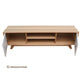 GENOA RETRO STYLE TASSIE OAK TV/ENTERTAINMENT UNIT IN CLEAR LACQUER - MADE TO ORDER - MyChocolateWood