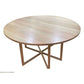 GETANO ROUND BAR TABLE IN SOLID TASSIE OAK CLEAR LACQUER - 150CM DIAMETER - MyChocolateWood