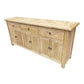 GIBRALTAR 3-DRAWER 6-DOOR SIDEBOARD / BUFFET - CRAFTED FROM RECYCLED ELM - MyChocolateWood