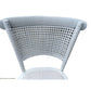 GIBRALTAR HAMPTON ROUND PARQUETRY DINING TABLE 150CM + 4 MARSEILLE WHITE DINING CHAIRS - MyChocolateWood