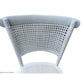 Gibraltar Round Dining Table + 4 Marseille White Dining Chairs, 140cm - Chocolate Wood