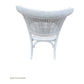 Gibraltar Round Dining Table + 4 Marseille White Dining Chairs, 140cm - Chocolate Wood