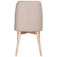 GLADIS TOP GRAIN LEATHER DINING CHAIR IN MOCHA - MyChocolateWood