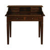 GLASMERE SOLID MAHOGANY TIMBER SECRETARY DESK WITH 6 DRAWERS - MAHOGANY - MyChocolateWood
