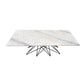 GLENDA MARBLE COFFEE TABLE IN WHITE - MyChocolateWood