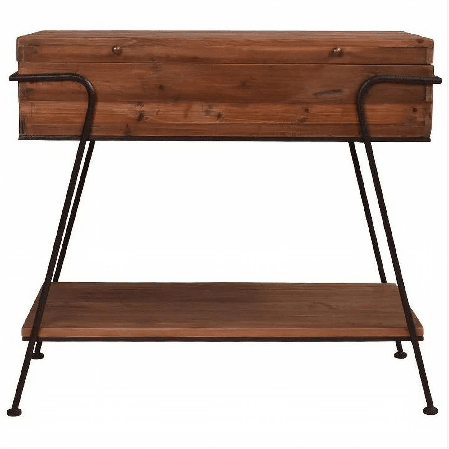 GLENMORE RECYCLED TIMBER CONSOLE TABLE/HALL TABLE WITH STORAGE