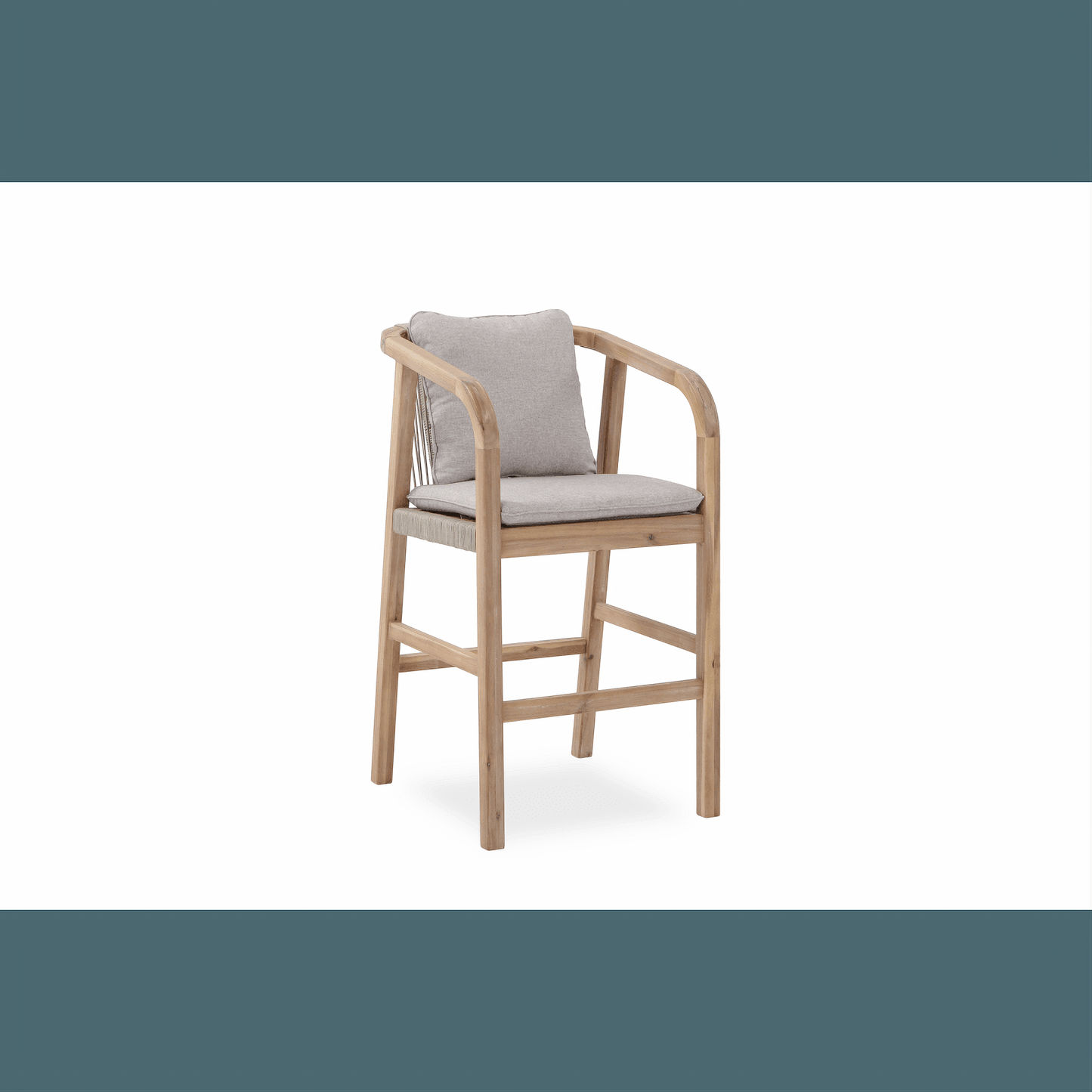 GLOSTER ACACIA WOOD & ROPE 5 - PIECE BAR SETTING
