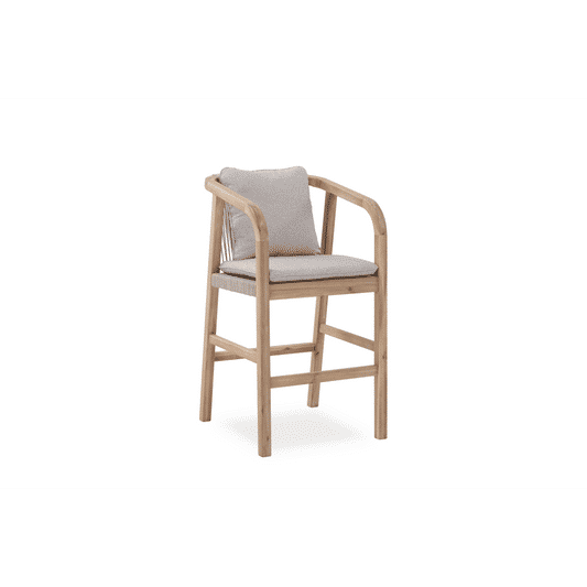 GLOSTER ACACIA WOOD & ROPE 5 - PIECE BAR SETTING - MyChocolateWood