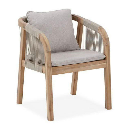 GLOSTER ACACIA WOOD & ROPE 7 - PIECE DINING SUITE