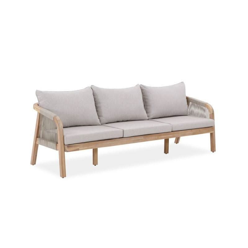 GLOSTER ACACIA WOOD & ROPE LARGE 4 - PIECE OUTDOORS SETTING - MyChocolateWood