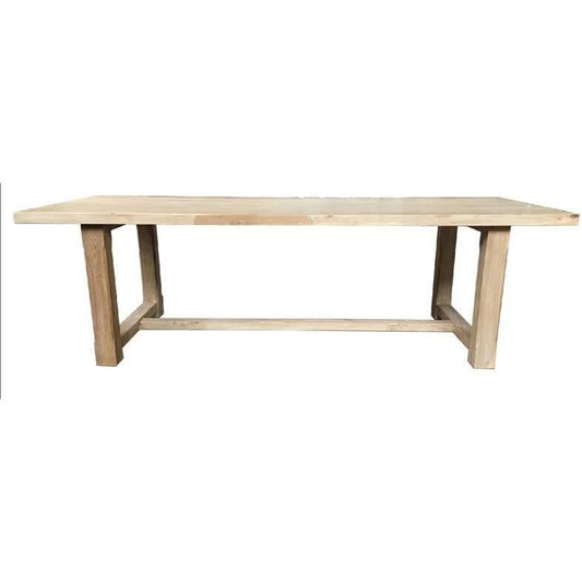 GODFREY RECYCLED ELM  TIMBER  RUSTIC DINING TABLE  300 CM - MyChocolateWood