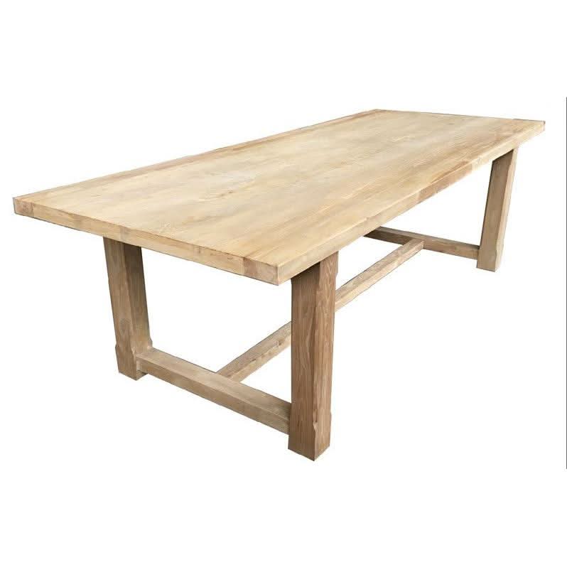 GODFREY RECYCLED ELM  TIMBER  RUSTIC DINING TABLE  300 CM - MyChocolateWood