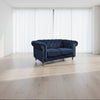 GOTCHA 2-SEATER CHESTERFIELD SOFA IN NAVY VELVET - MyChocolateWood