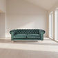GOTCHA 3-SEATER CHESTERFIELD SOFA IN GREEN VELVET - MyChocolateWood