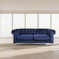 GOTCHA 3-SEATER CHESTERFIELD SOFA IN NAVY VELVET - MyChocolateWood