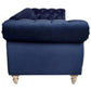 GOTCHA 3-SEATER CHESTERFIELD SOFA IN NAVY VELVET - MyChocolateWood