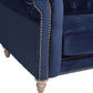 GOTCHA 3-SEATER CHESTERFIELD SOFA IN NAVY VELVET - MyChocolateWood