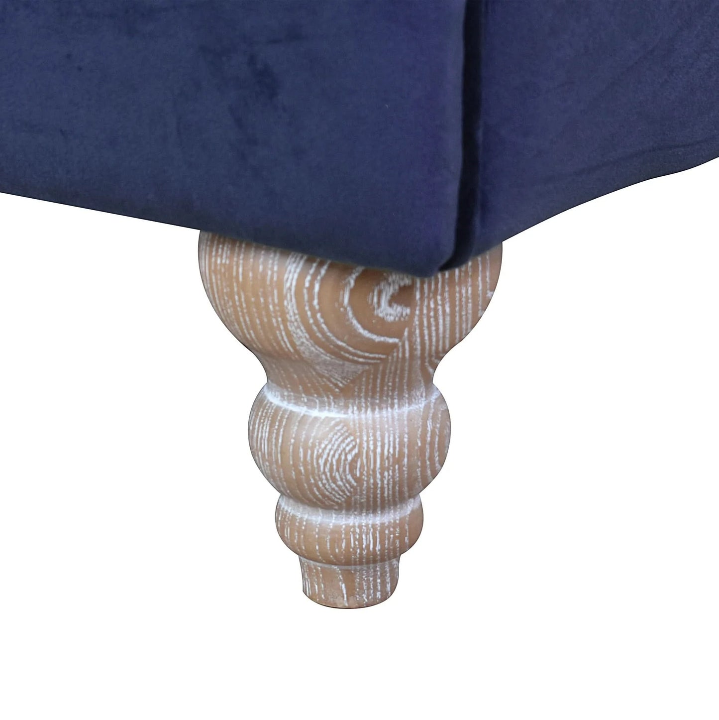 GOTCHA CHESTERFIELD ARMCHAIR IN NAVY VELVET - MyChocolateWood