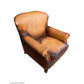 GRACELAND ANTIQUE PREMIUM GRADE LEATHER ARMCHAIR IN CARAMEL - MyChocolateWood