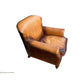 GRACELAND ANTIQUE PREMIUM GRADE LEATHER ARMCHAIR IN CARAMEL - MyChocolateWood