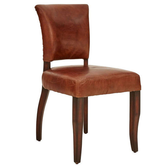GRANADA VINTAGE LEATHER DINING CHAIR