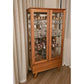 GRANVILLE DISPLAY CABINET IN SOLID TASSIE OAK & A CLEAR LACQUER FINISH - MyChocolateWood