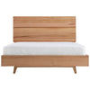 Granville Solid Tassie Oak Bed, Queen - Chocolate Wood
