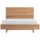Granville Solid Tassie Oak Bed, King - Chocolate Wood