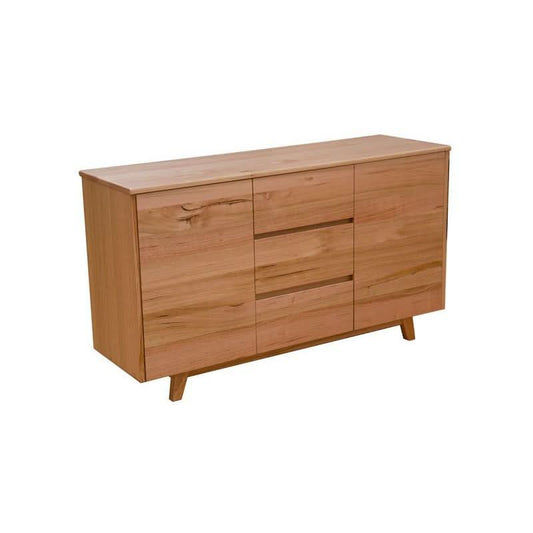 GRANVILLE TASSIE OAK BUFFET/SIDEBOARD 2 DOORS & 3 DRAWERS NATURAL - MyChocolateWood