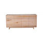 GRANVILLE TASSIE OAK BUFFET/SIDEBOARD 4 DOORS & 1 HIDDEN DRAWER NATURAL - MyChocolateWood