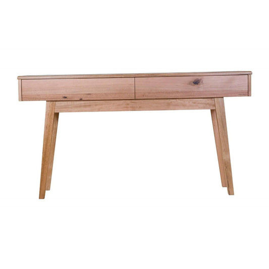GRANVILLE TASSIE OAK CONSOLE TABLE/HALL TABLE WITH 2 DRAWERS