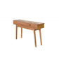 GRANVILLE TASSIE OAK CONSOLE TABLE/HALL TABLE WITH 2 DRAWERS - MyChocolateWood